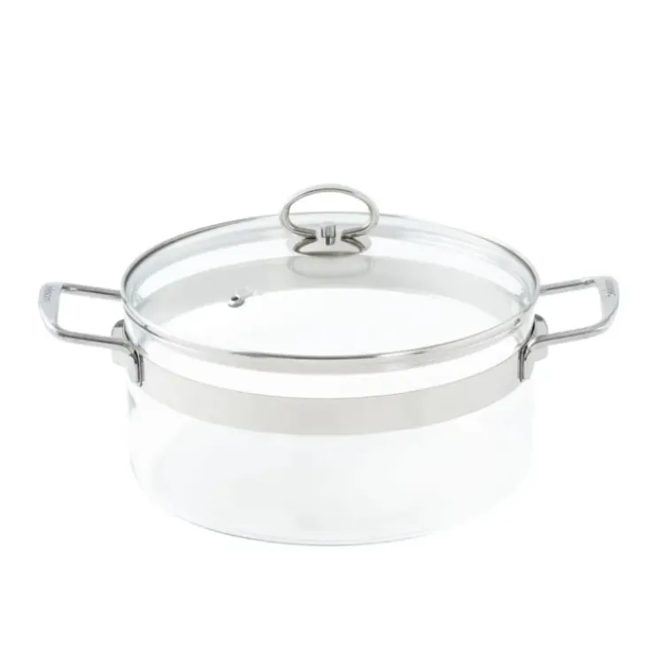 MASTRAD Faitout en Verre avec Couvercle 24 x H 12 cm Belissam Best