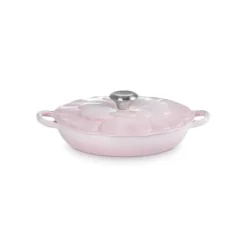 LE CREUSET Faitout Fonte Émaillée Pétales Shell Pink 26 cm Hot