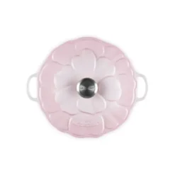 LE CREUSET Faitout Fonte Émaillée Pétales Shell Pink 26 cm Hot