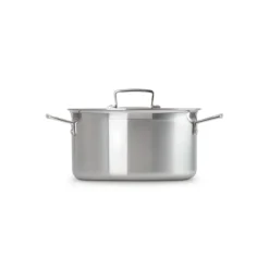 LE CREUSET Faitout Inox 24 cm avec Couvercle Discount