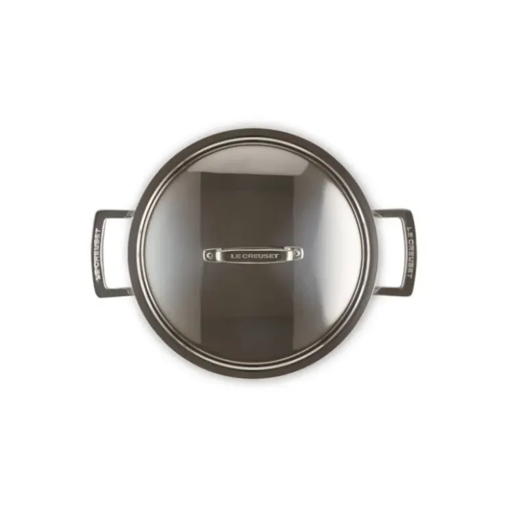 LE CREUSET Faitout Inox 24 cm avec Couvercle Discount