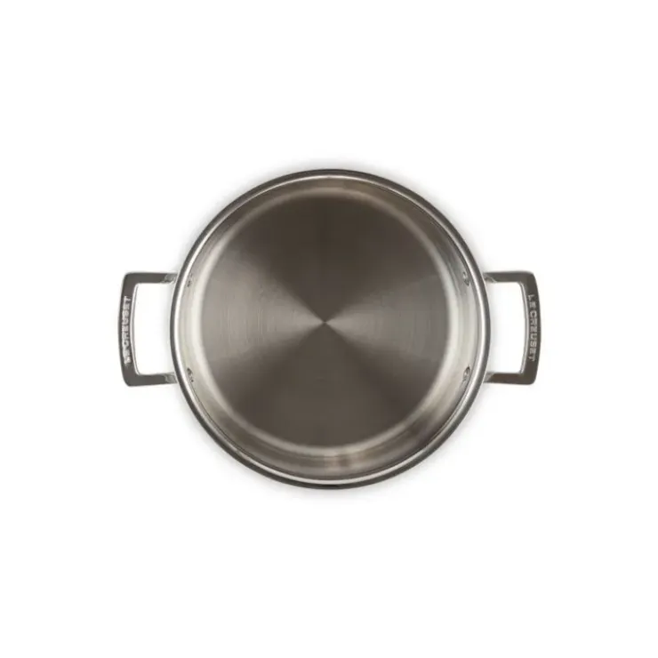 LE CREUSET Faitout Inox 24 cm avec Couvercle Discount
