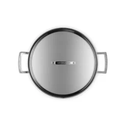 LE CREUSET Faitout Inox 28 cm avec Couvercle Sale