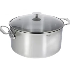 DE BUYER Faitout Inox avec Couvercle ø28 cm Milady Hot