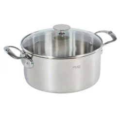 DE BUYER Faitout Inox avec Couvercle ø24 cm Milady New