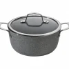 BALLARINI Faitout Pierre 16 cm avec couvercle Salina Granitium Discount