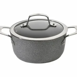 BALLARINI Faitout Pierre 24 cm avec couvercle Salina Granitium Clearance