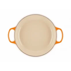 LE CREUSET Faitout Volcanique en Fonte avec Intérieur Sable 30 cm Signature Discount