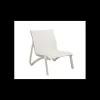 GROSFILLEX Fauteuil Conversationnel Blanc Glacier Toile Blanche Sunset Hot