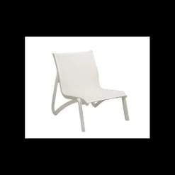GROSFILLEX Fauteuil Conversationnel Blanc Glacier Toile Blanche Sunset Hot