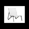 GROSFILLEX Fauteuil Conversationnel Noir Volcanique Toile Gris Chiné Sunset New