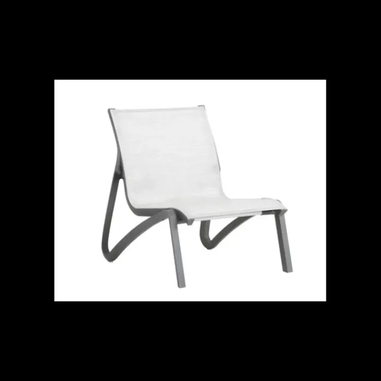 GROSFILLEX Fauteuil Conversationnel Noir Volcanique Toile Gris Chiné Sunset New