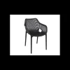 SIESTA Fauteuil de Jardin Air XL Noir Hot