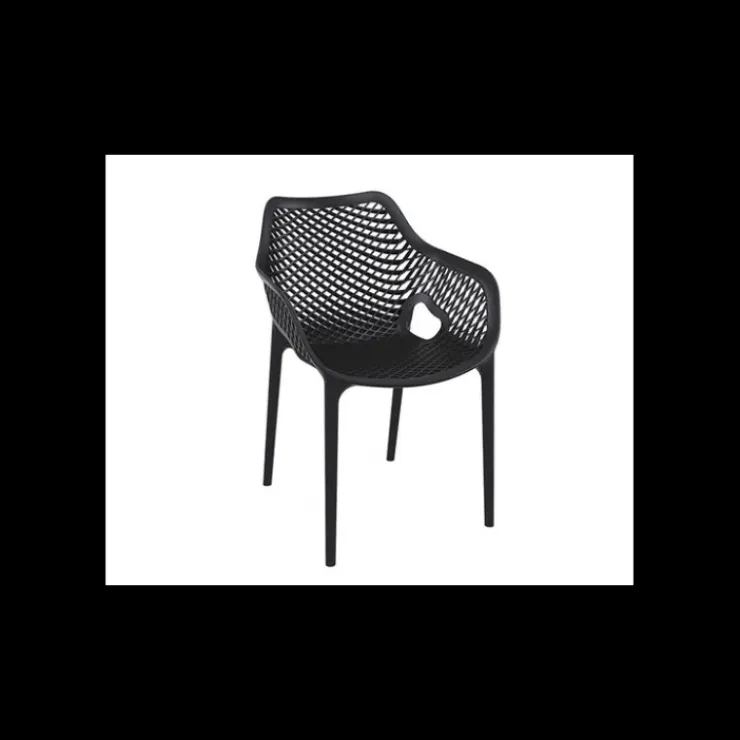 SIESTA Fauteuil de Jardin Air XL Noir Hot