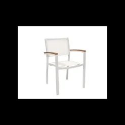 EZPELETA Fauteuil en Aluminium Laqué Monaco Blanc Hot