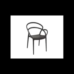 SIESTA Fauteuil en Polypropylène Mila Noir Best
