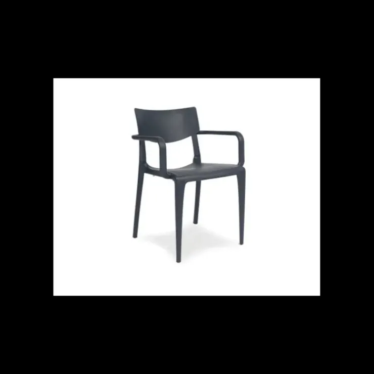 EZPELETA Fauteuil en Polypropylène Town Anthracite New