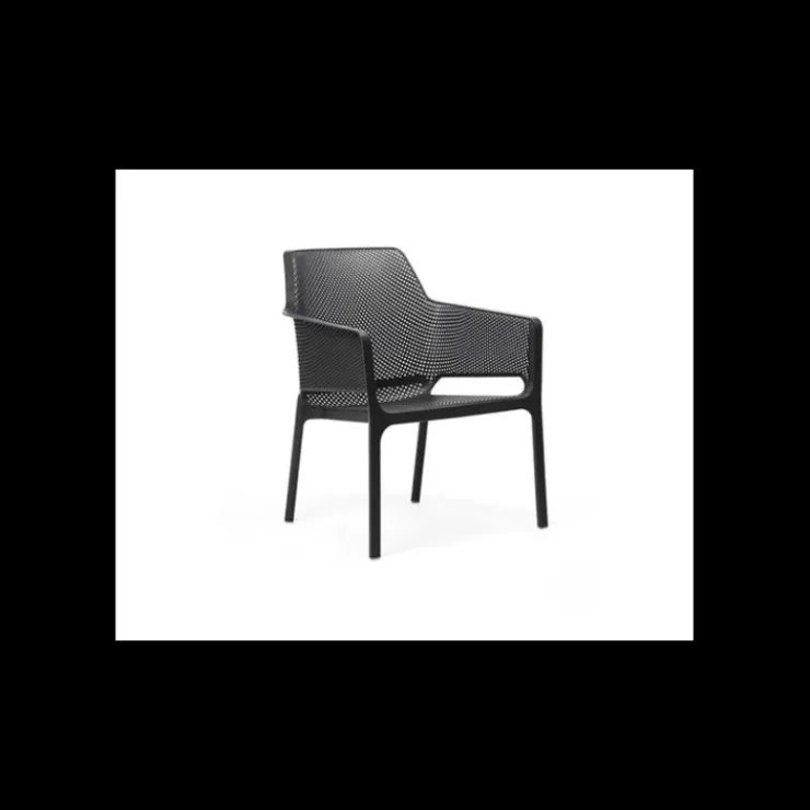 NARDI Fauteuil en Résine Anthracite Net Relax Outlet