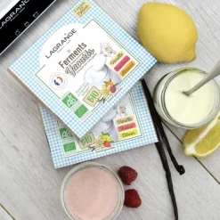 LAGRANGE Ferment Lactique Bio 3 Sachets 12g Vanille, Fraise et Citron Clearance
