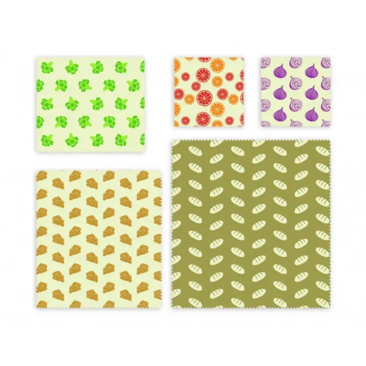 NUTS Feuille Emballage Alimentaire Cire Abeille (x5) Clearance
