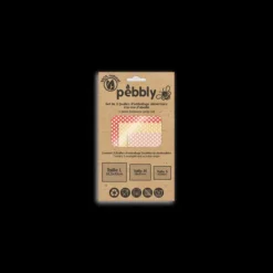 PEBBLY Feuille Emballage Alimentaire Cire Abeille Pois (x3) Hot