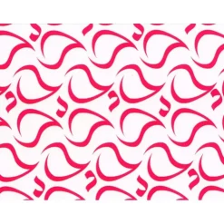 MALLARD FERRIERE Feuilles de transfert chocolat vagues rouges 34 x 26,5 cm (x10) Clearance