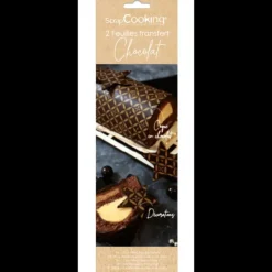 SCRAPCOOKING Feuilles de Transfert Chocolat Couture (x2)