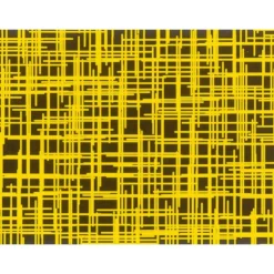 MALLARD FERRIERE Feuilles de transfert chocolat lignes jaunes 34 x 26,5 cm (x10)