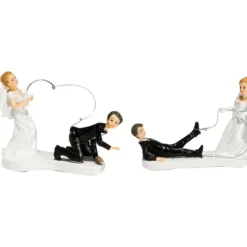 CUISINEADDICT Figurine Mariage A la Pêche 2 Modèles 14 cm Sale