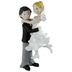 CUISINEADDICT Figurine Mariage Couple Enlacé 15 cm Outlet