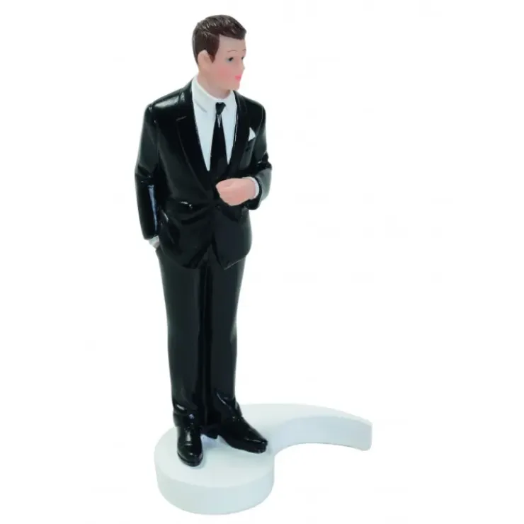 MALLARD FERRIERE Figurine Mariage Marié Brun 15 cm Discount