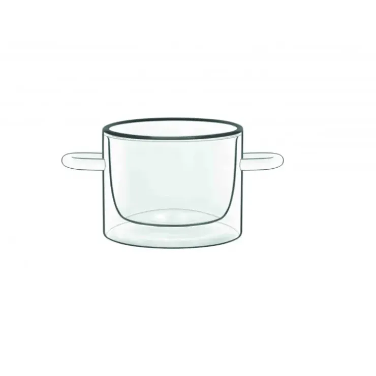 LUIGI BORMIOLI FIN DE SERIE Casserole En Verre Double Paroi 12 cl (x2) THERMIC GLASS