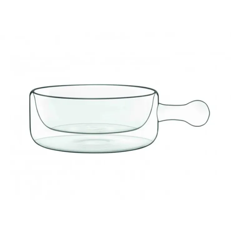 LUIGI BORMIOLI FIN DE SERIE Casserole Verre Double Paroi 25 cl (x2) THERMIC GLASS Hot