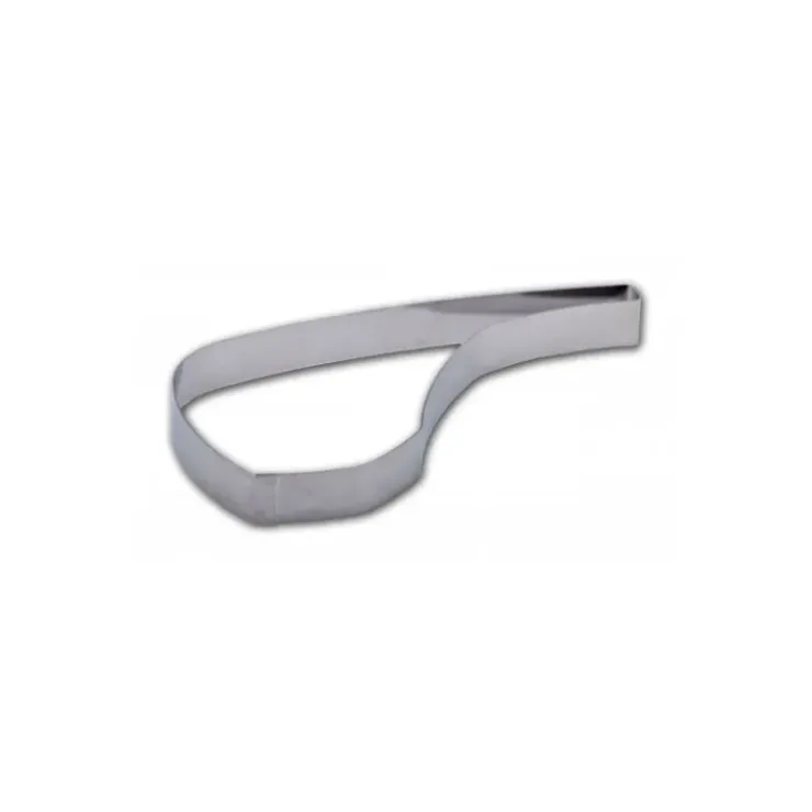 GOBEL FIN DE SERIE Cercle Inox Côte d'Agneau 14 x 4,5 cm x H 1,5 cm New