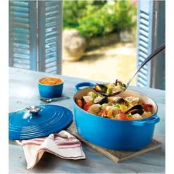 LE CREUSET FIN DE SERIE Cocotte en fonte Ovale 29 cm Marseille Signature Hot
