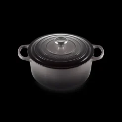 LE CREUSET FIN DE SERIE Cocotte en Fonte Ronde 26 cm Flint Signature Online