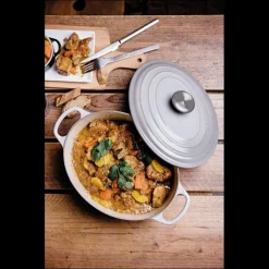 LE CREUSET FIN DE SERIE Cocotte en fonte Ovale 29 cm Mist Grey Signature Online