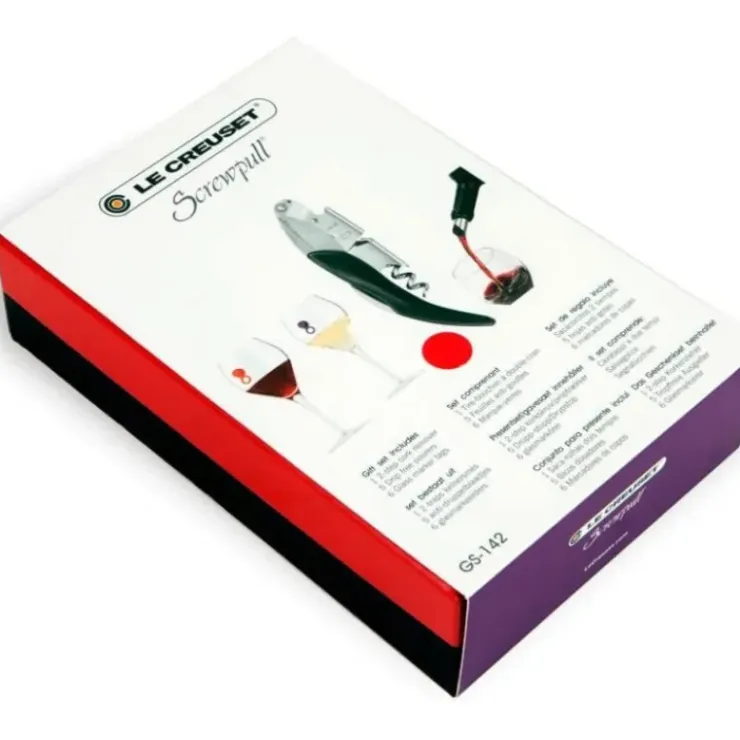LE CREUSET FIN DE SERIE Coffret Vin 3 pièces GS-142 Screwpull - Hot