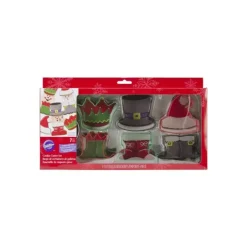 WILTON FIN DE SERIE Emporte-Pièce Inox Personnages Noël (x7) Hot