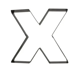 GOBEL FIN DE SERIE Lettre inox X Moule-Découpoir Sale