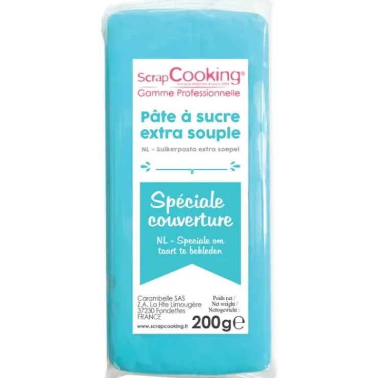 SCRAPCOOKING FIN DE SERIE Pâte à Sucre Bleu Spéciale Couverture 200g Hot