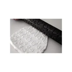 SILIKOMART FIN DE SERIE Rouleau à Empreinte Coeurs pour Pâte à Sucre New