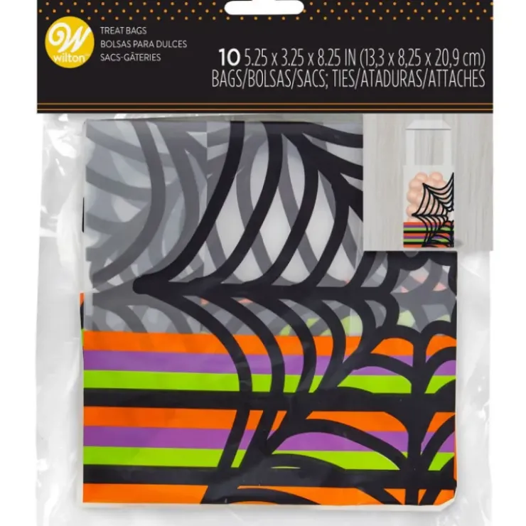 WILTON FIN DE SERIE Sac à Bonbon Toile d'Araignée 13 x 8 x H 21 cm (x10)