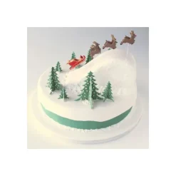JEM FIN DE SERIE Set Emporte-Pièces Plastique Sapin de Noël 3D (x8) New