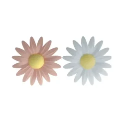 FLORENSUC Fleur Azyme Bio Marguerite Rose et Blanche 4,5 cm x10 Hot