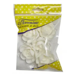 FLORENSUC Fleur Azyme Bio Rose Blanche 5 cm x5 Online