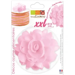 SCRAPCOOKING Fleur Azyme Rose XXL 10cm Best