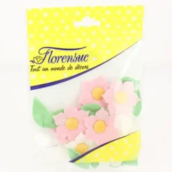 FLORENSUC Fleurs de Narcisses roses et blanches x12 - en Azyme New