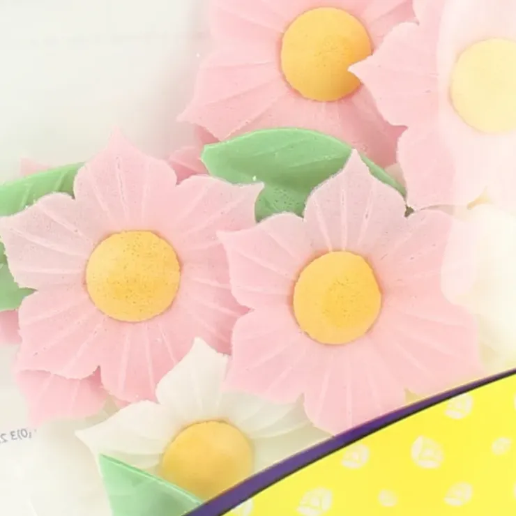 FLORENSUC Fleurs de Narcisses roses et blanches x12 - en Azyme New