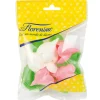 FLORENSUC Fleurs de rose blanches et roses x6, grandes feuilles x12 - en Azyme Hot